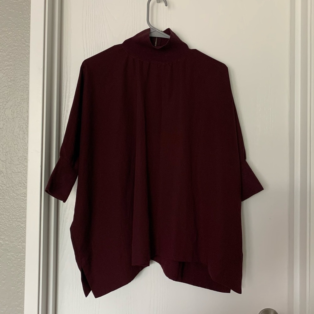 Babaton Dolman Sleeve Turtleneck Blouse Sz XXS